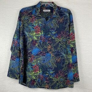 Tommy Bahama Bahama Coast IslandZone Mens XL Tropical Floral Long Sleeve Shirt